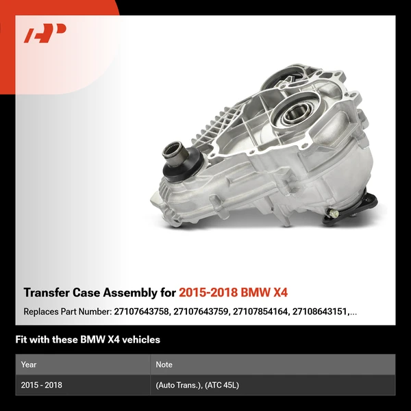 Transfer Case Assembly for 2015-2018 BMW X4