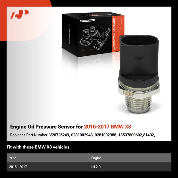 Engine Oil Pressure Sensor for 2015-2017 BMW X3