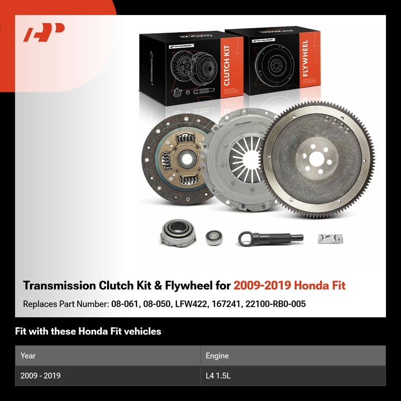Transmission Clutch Kit & Flywheel for 2009-2019 Honda Fit