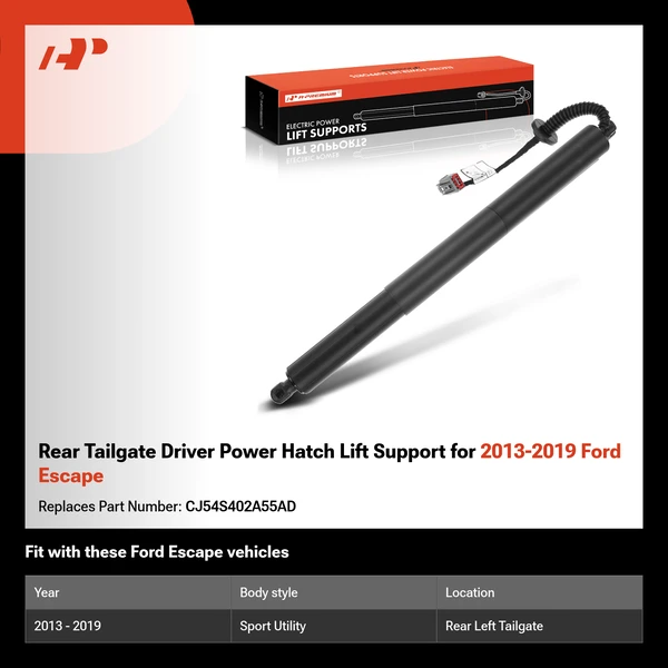 Rear Tailgate Driver Power Hatch Lift Support for 2013-2019 Ford Escape