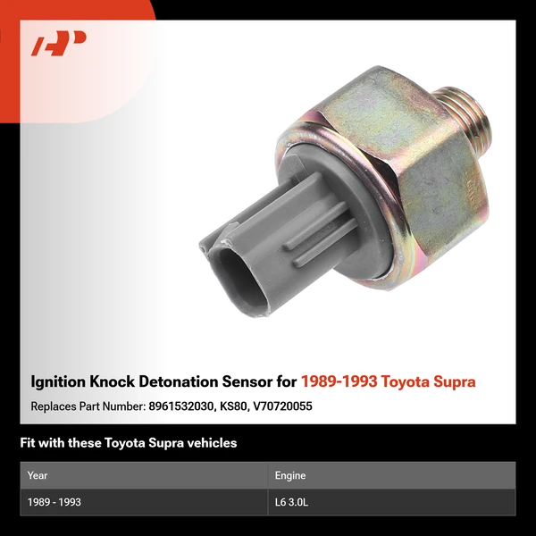 Ignition Knock Detonation Sensor for 1989-1993 Toyota Supra