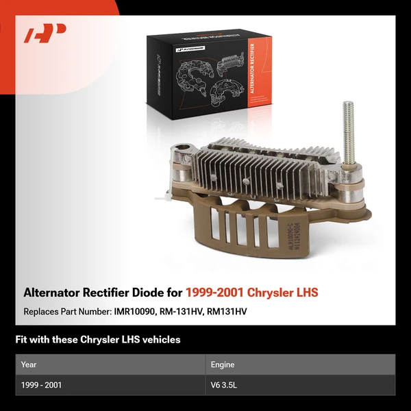 Alternator Rectifier Diode for 1999-2001 Chrysler LHS