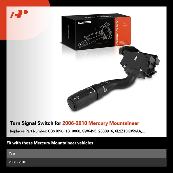 Turn Signal Switch for 2006-2010 Mercury Mountaineer