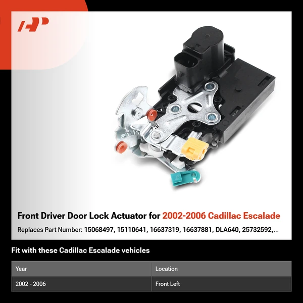 Front Driver Door Lock Actuator for 2002-2006 Cadillac Escalade
