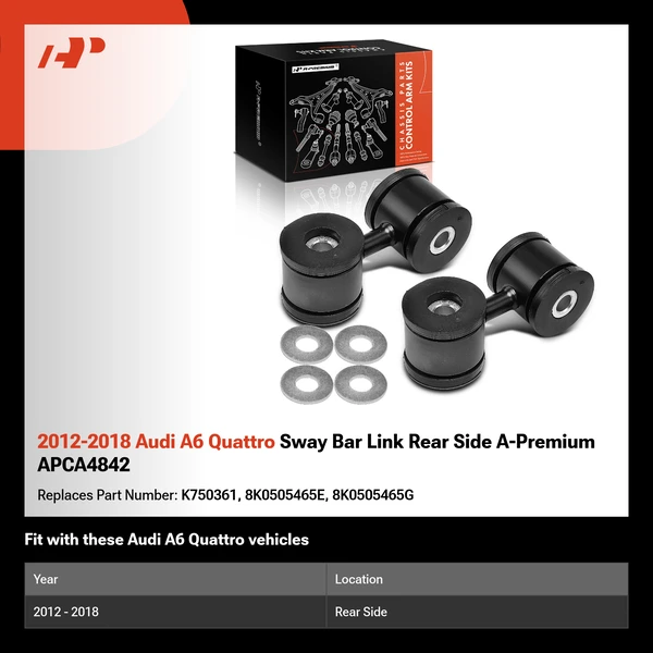 2012-2018 Audi A6 Quattro Sway Bar Link Rear Side A-Premium APCA4842