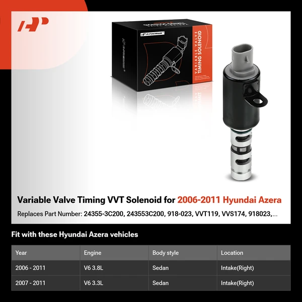 Variable Valve Timing VVT Solenoid for 2006-2011 Hyundai Azera