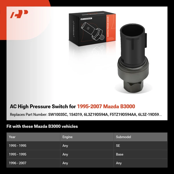 AC High Pressure Switch for 1995-2007 Mazda B3000