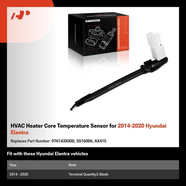 HVAC Heater Core Temperature Sensor for 2014-2020 Hyundai Elantra