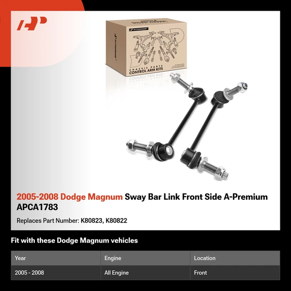 2005-2008 Dodge Magnum Sway Bar Link Front Side A-Premium APCA1783
