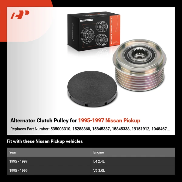Alternator Clutch Pulley for 1995-1997 Nissan Pickup