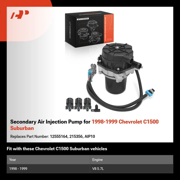 Secondary Air Injection Pump for 1998-1999 Chevrolet C1500 Suburban