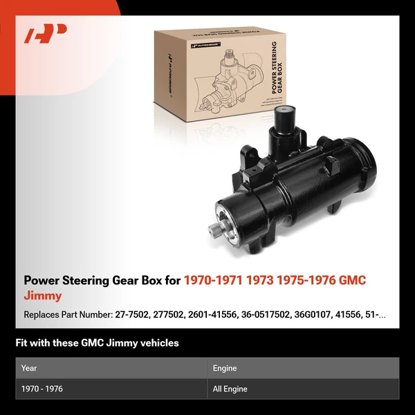 Power Steering Gear Box for 1970-1971 1973 1975-1976 GMC Jimmy