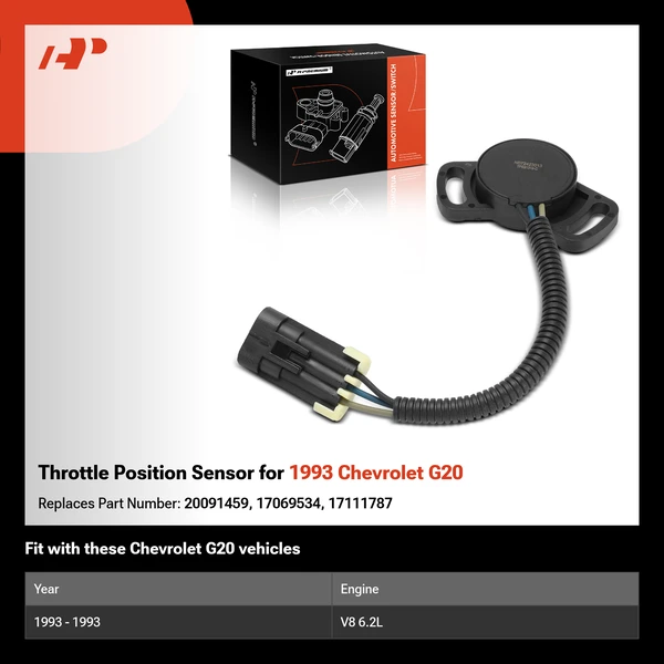 Throttle Position Sensor for 1993 Chevrolet G20