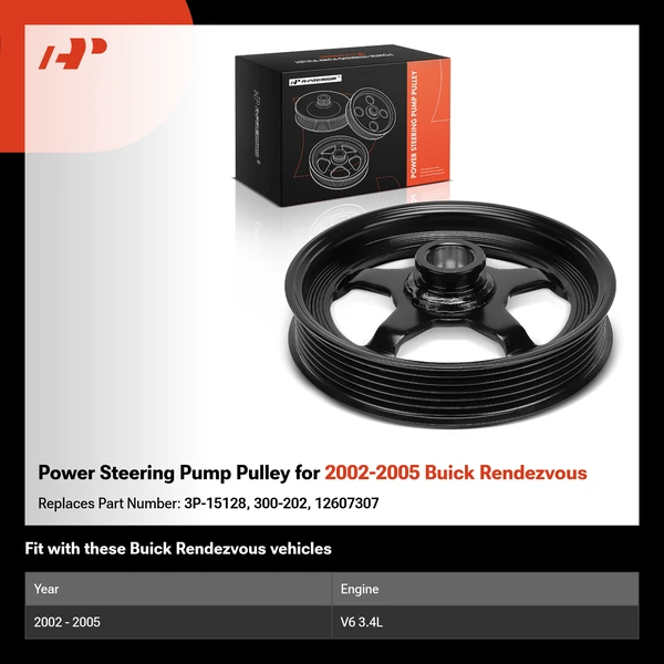 Power Steering Pump Pulley for 2002-2005 Buick Rendezvous