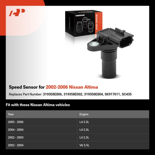 Speed Sensor for 2002-2006 Nissan Altima