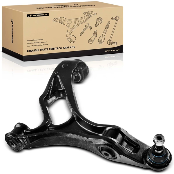 2004-2009 Volkswagen Touareg 1-Pc Control Arm, Front Passenger Lower with Ball Joint A-Premium APCA0038