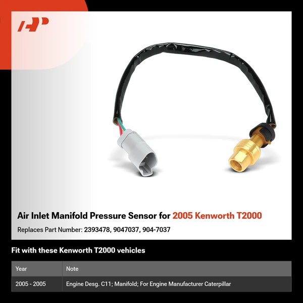 Air Inlet Manifold Pressure Sensor for 2005 Kenworth T2000