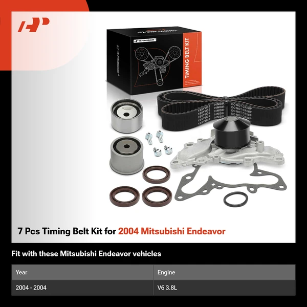 7 Pcs Timing Belt Kit for 2004 Mitsubishi Endeavor