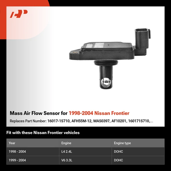 Mass Air Flow Sensor for 1998-2004 Nissan Frontier