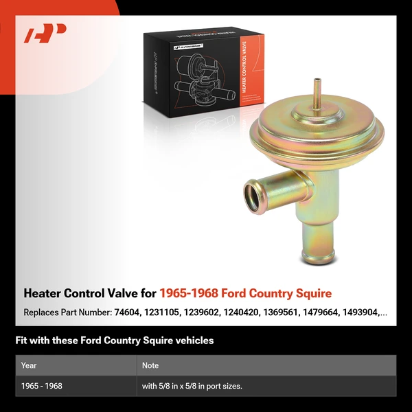 Heater Control Valve for 1965-1968 Ford Country Squire