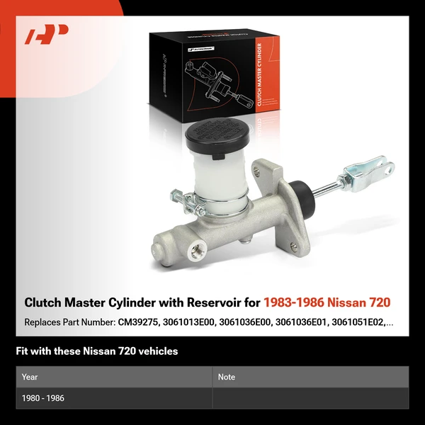 Clutch Master Cylinder with Reservoir for 1983-1986 Nissan 720