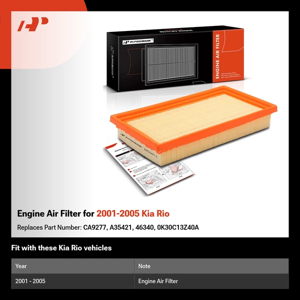 Engine Air Filter for 2001-2005 Kia Rio