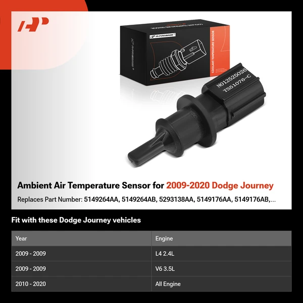 Ambient Air Temperature Sensor for 2009-2020 Dodge Journey