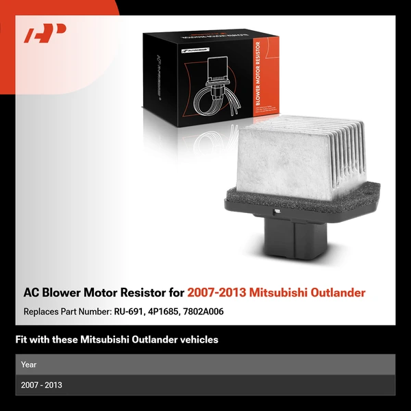 AC Blower Motor Resistor for 2007-2013 Mitsubishi Outlander