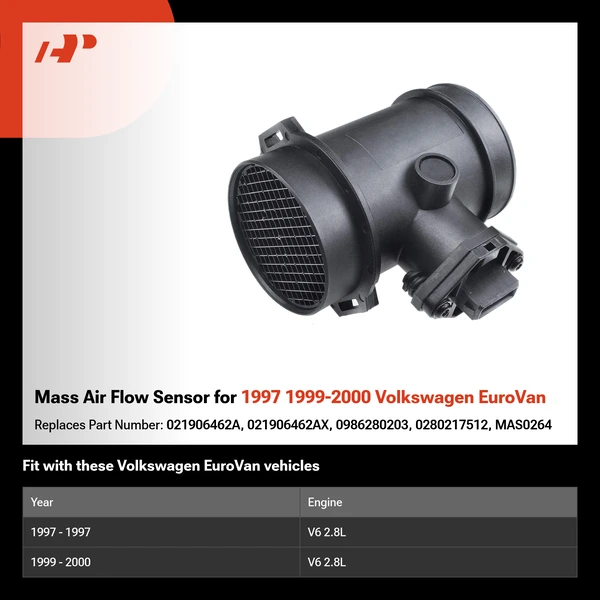 Mass Air Flow Sensor for 1997 1999-2000 Volkswagen EuroVan
