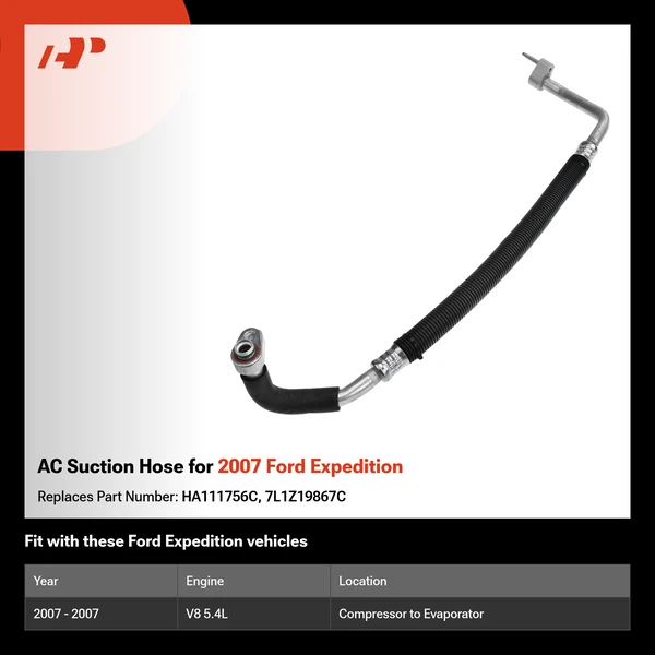 AC Suction Hose for 2007 Ford Expedition