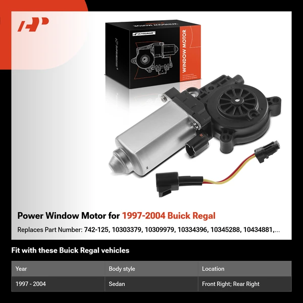 Power Window Motor for 1997-2004 Buick Regal