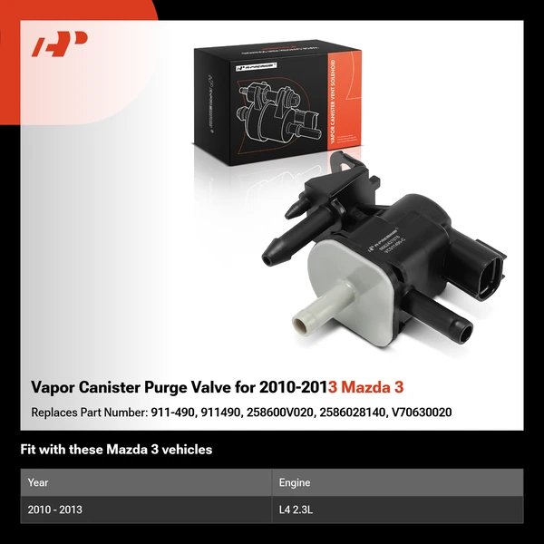 Vapor Canister Purge Valve for 2010-2013 Mazda 3
