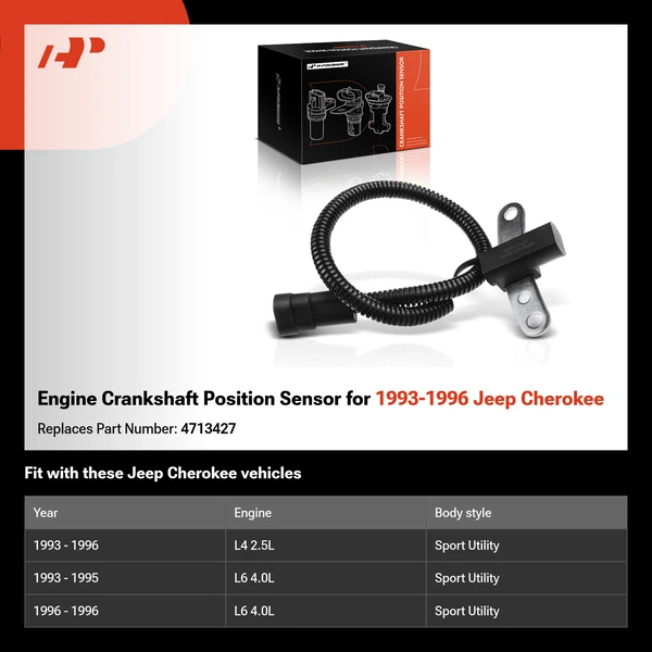 Engine Crankshaft Position Sensor for 1993-1996 Jeep Cherokee