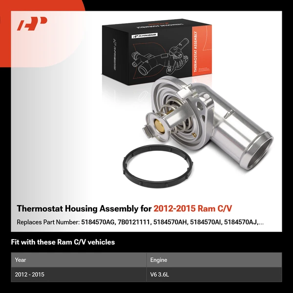 Thermostat Housing Assembly for 2012-2015 Ram C/V