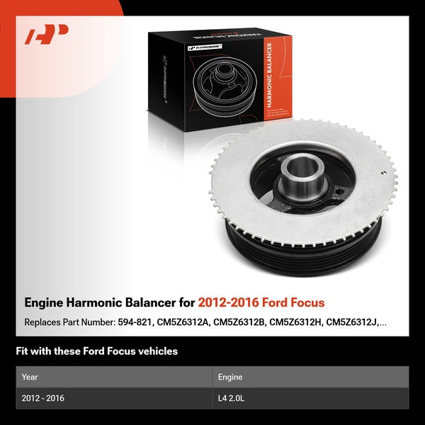 Engine Harmonic Balancer for 2012-2016 Ford Focus