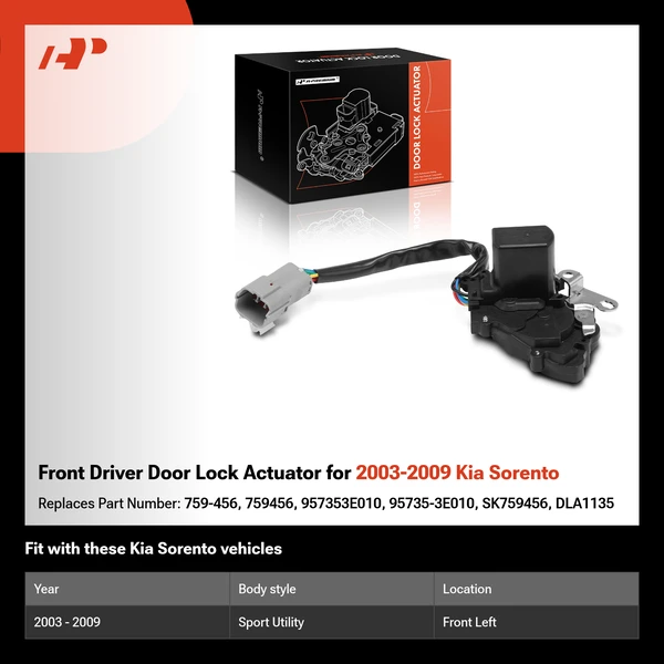 Front Driver Door Lock Actuator for 2003-2009 Kia Sorento