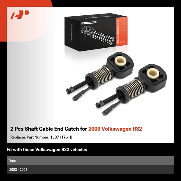 2 Pcs Shaft Cable End Catch for 2003 Volkswagen R32