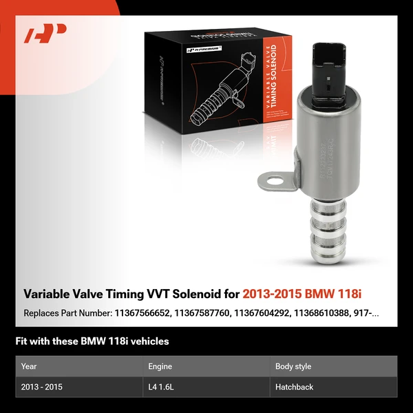 Variable Valve Timing VVT Solenoid for 2013-2015 BMW 118i