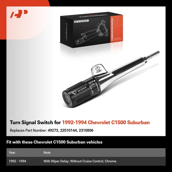 Turn Signal Switch for 1992-1994 Chevrolet C1500 Suburban