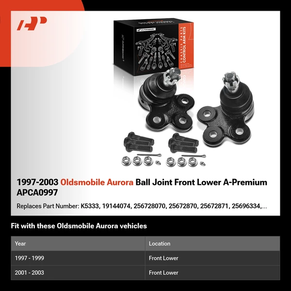 1997-2003 Oldsmobile Aurora Ball Joint Front Lower A-Premium APCA0997