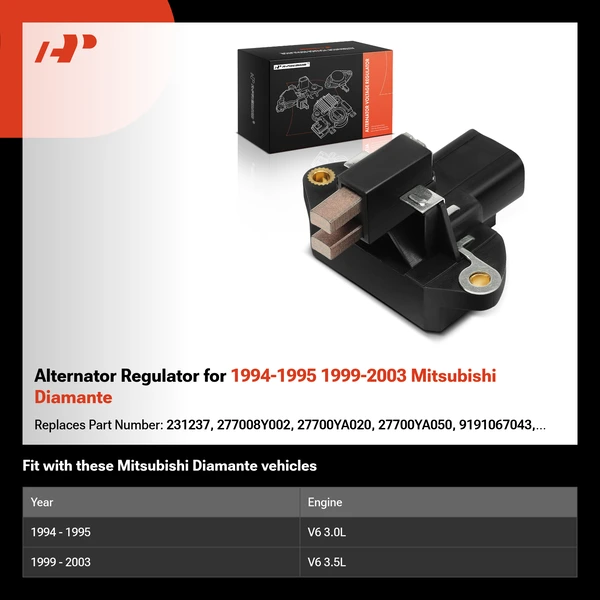 Alternator Regulator for 1994-1995 1999-2003 Mitsubishi Diamante