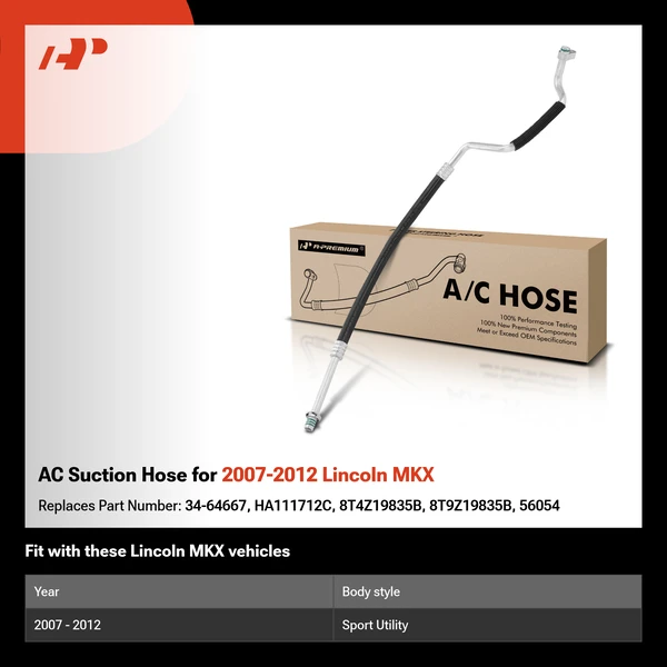 AC Suction Hose for 2007-2012 Lincoln MKX