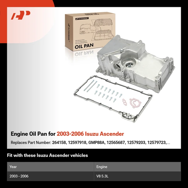 Engine Oil Pan for 2003-2006 Isuzu Ascender