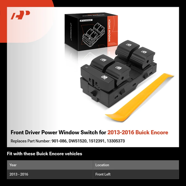 Front Driver Power Window Switch for 2013-2016 Buick Encore