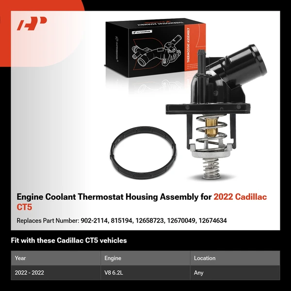 Engine Coolant Thermostat Housing Assembly for 2022 Cadillac CT5