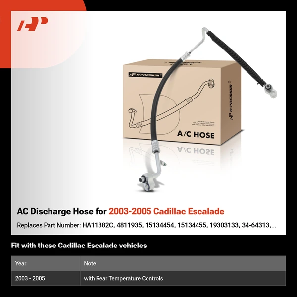 AC Discharge Hose for 2003-2005 Cadillac Escalade