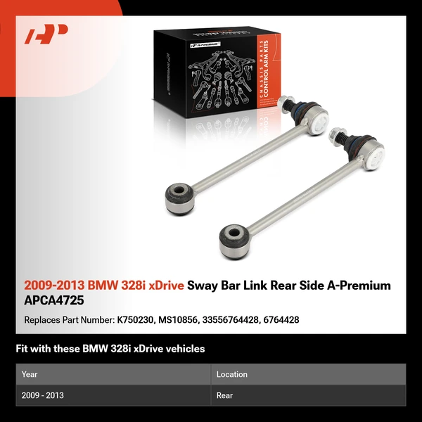 2009-2013 BMW 328i xDrive Sway Bar Link Rear Side A-Premium APCA4725