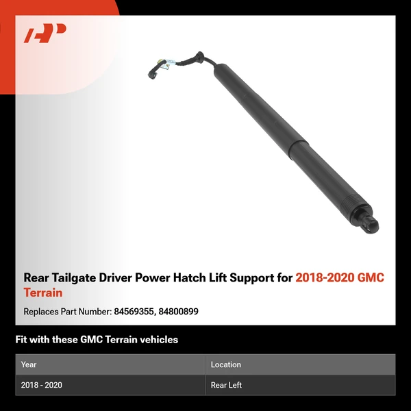 Rear Tailgate Driver Power Hatch Lift Support for 2018-2020 GMC Terrain