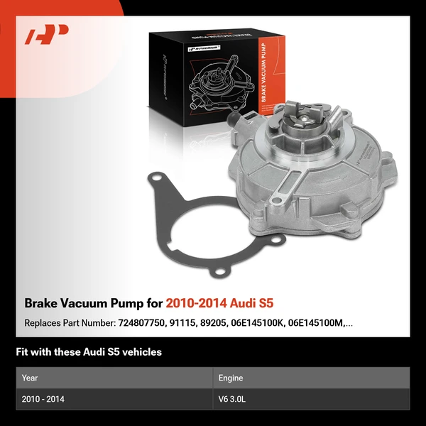 Brake Vacuum Pump for 2010-2014 Audi S5