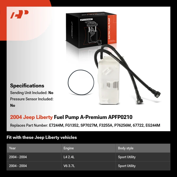 2004 Jeep Liberty Fuel Pump A-Premium APFP0210